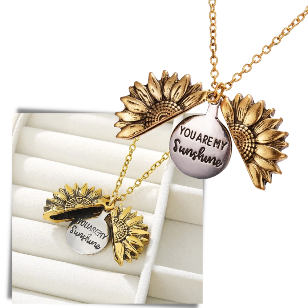 Pingente de girassol da marca Ardorlove, peça decorativa de brinco ou colar com design exclusivo em metal dourado.
