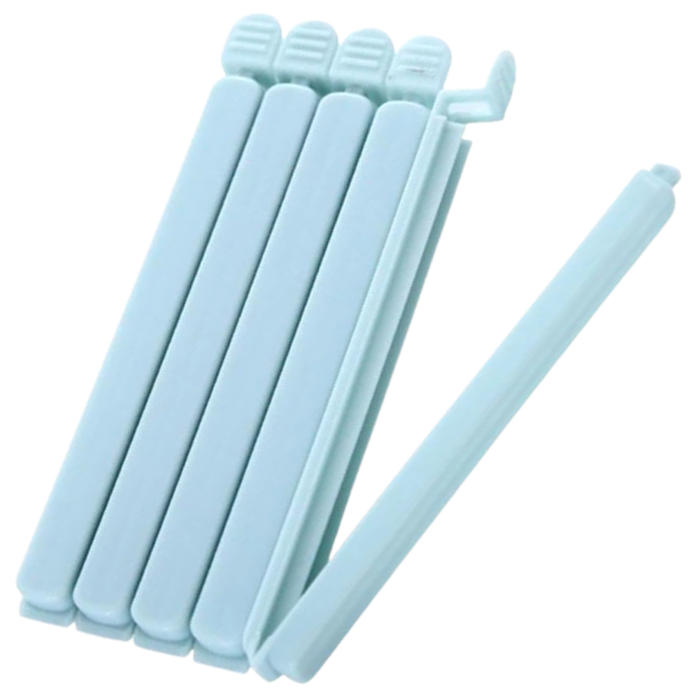 Conjunto de 15 clips de vedação para sacos de alimentos Colcolo, clips de armazenamento para manter alimentos frescos, cor azul.