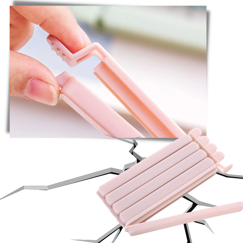 Conjunto de 15 clips de vedação duráveis da Colcolo para fechamento de sachês de armazenamento de alimentos.