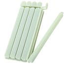 Conjunto de 15 clips de vedação verdes Colcolo para sachês de alimentos, armazenamento seguro e fácil fechamento.