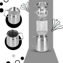 Panela de fritura em aço inoxidável 2 em 1 da Loviver, eletrodoméstico de cozinha para fritar alimentos de forma prática e durável.