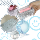Distributeur de savon 2 en 1 de la marque Unique Bargains, montrant deux compartiments pour savon et lotion.