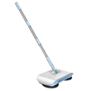 Aspirador de pó automático 2 em 1 da Jeashchat, em branco e azul, ideal para limpeza doméstica eficiente e prática.
