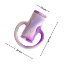 Enrouleur de câble em silicone 2 em 1 da Shaperme, mostrando o dispositivo compacto para organização de cabos.