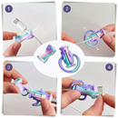 Enrouleur de câble en silicone 2 en 1 de la marca Shaperme, gestion de câbles flexible et durable pour organiser fios.