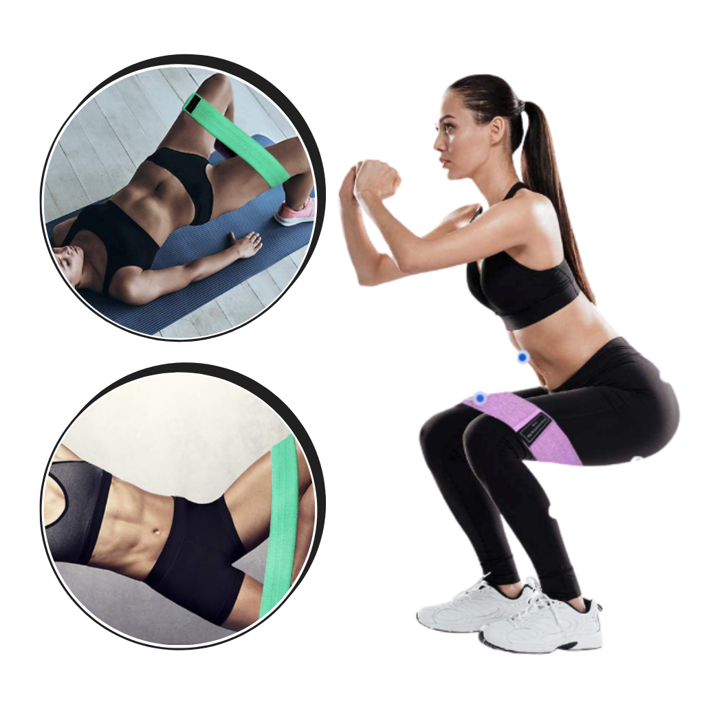 Conjunto de 3 bandas de resistência Eastjing para exercícios, com manual e bolsa de malha, fácil de usar para treinos físicos.
