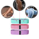 Conjunto de 3 faixas de resistência da Eastjing para exercícios físicos, com manual e bolsa de malha para transporte.