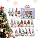 Calendário de Natal com gnome e contagem regressiva de 31 dias, decoração de temporada da Travelwant, colorido e festivo