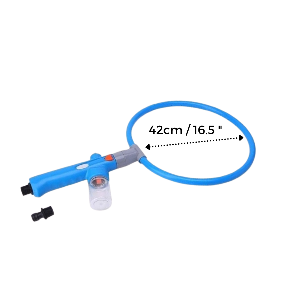 Douche para animais de estimação Traexpress, dispositivo de toilettagem de 360° para cães e gatos, com design prático e funcional.