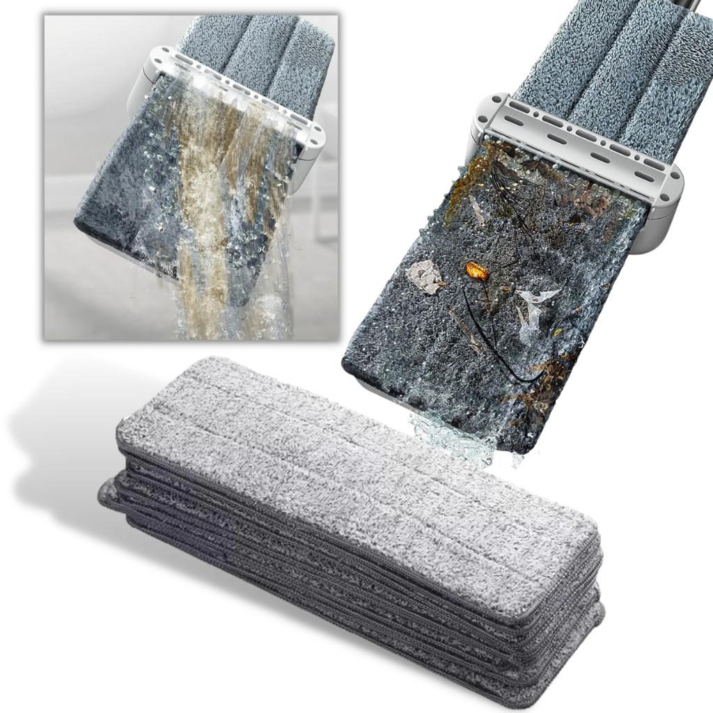 esfregão rotativo de 360º da Uscallm para limpeza eficiente de pisos, com franges giratórias para facilitar a limpeza doméstica