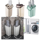 Mop rotativo com franges de 360º da Uscallm, ideal para limpeza doméstica eficiente e fácil armazenamento.