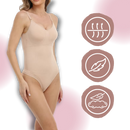 Macacão modelador sem costura MayShow, roupa íntima feminina que oferece compressão e conforto para modelar o corpo.