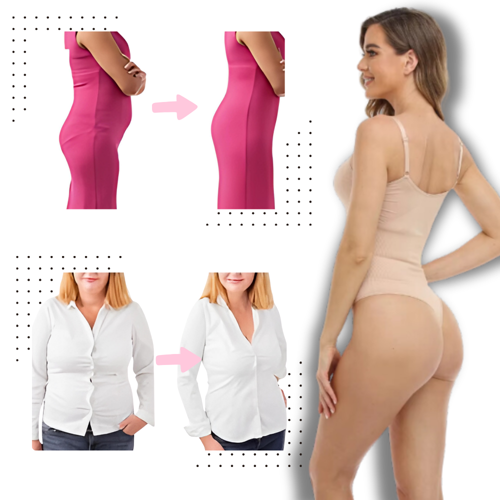 Macacão modelador sem costura MayShow, roupa íntima ajustada que modela o corpo com design de 360°.