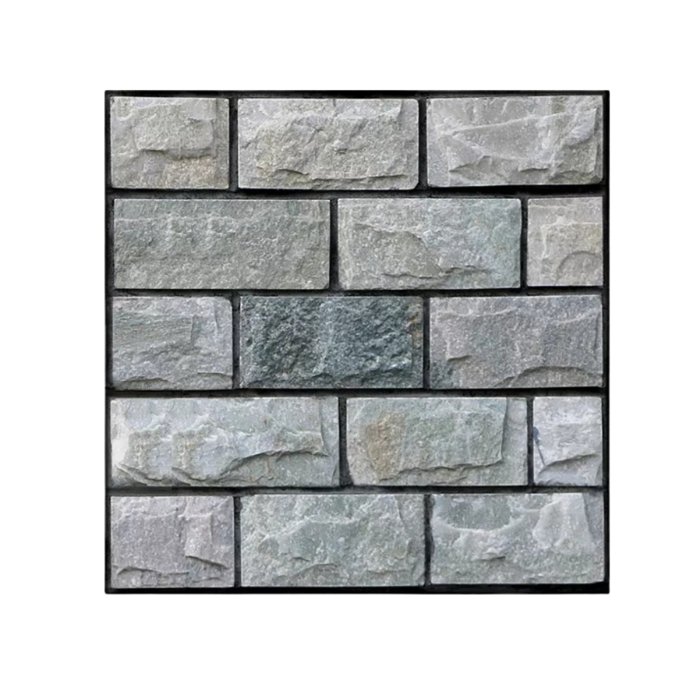 Revestimento de parede em papel de parede 3D em formato de mosaico de espuma, fácil de colar, da marca Universal.