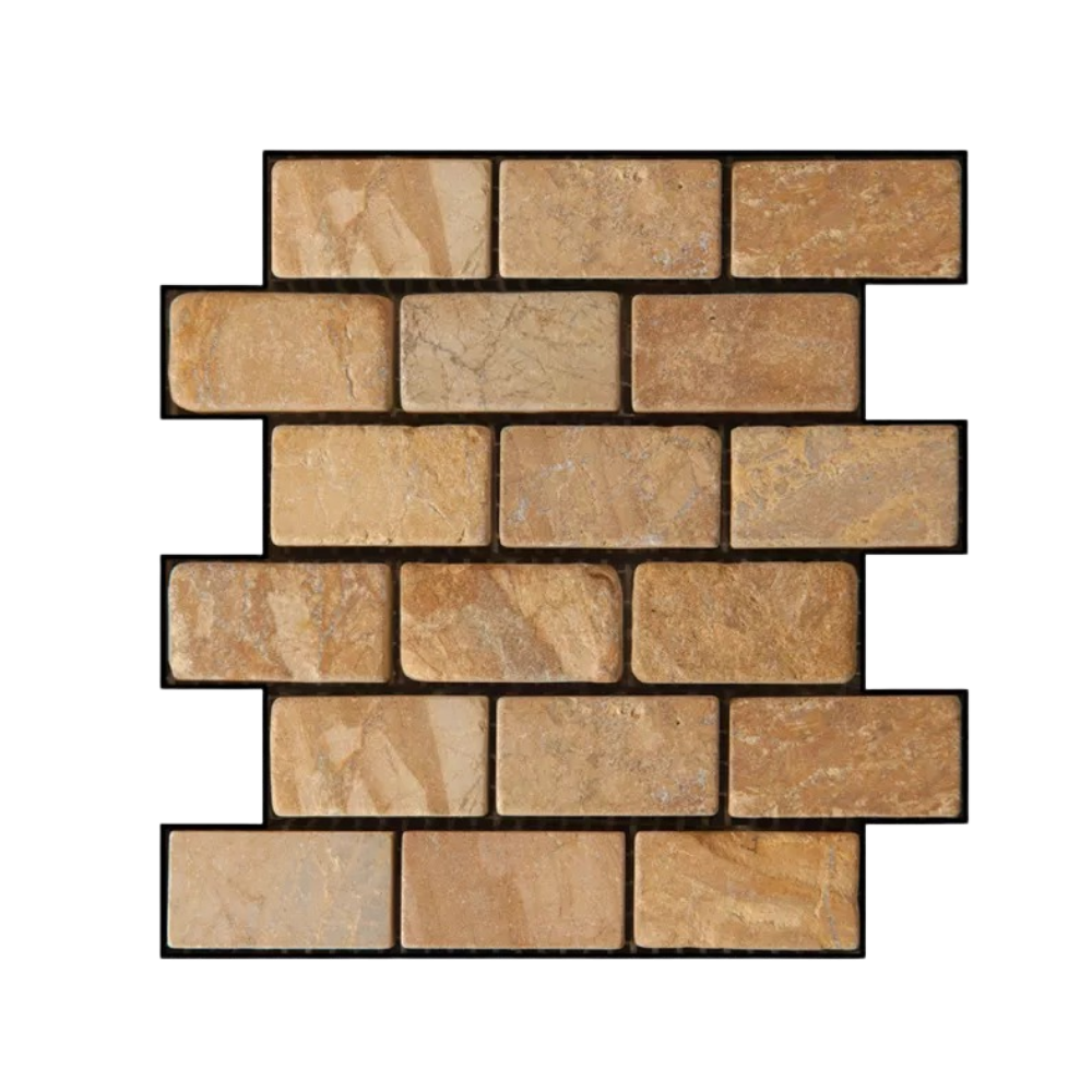 Papel de parede 3D da Universal com mosaicos de espuma decorativos para parede, fácil de colar e remover.