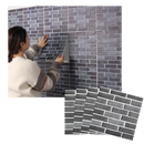 Revestimento de papel de parede 3D em blocos de espuma para parede, fácil de aplicar, marca Universal.