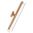 Barra luminosa de iluminação com três níveis de intensidade, luminária de espelho da marca Elecwish, luminária de alta qualidade