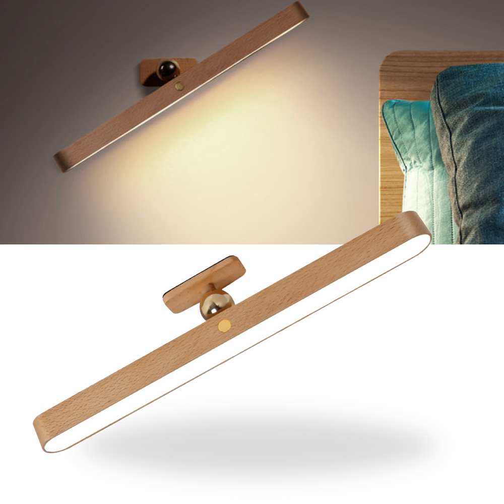 Barra de iluminação com três níveis de regulação, luminária de banheiro da marca Elecwish, com luz branca brilhante.