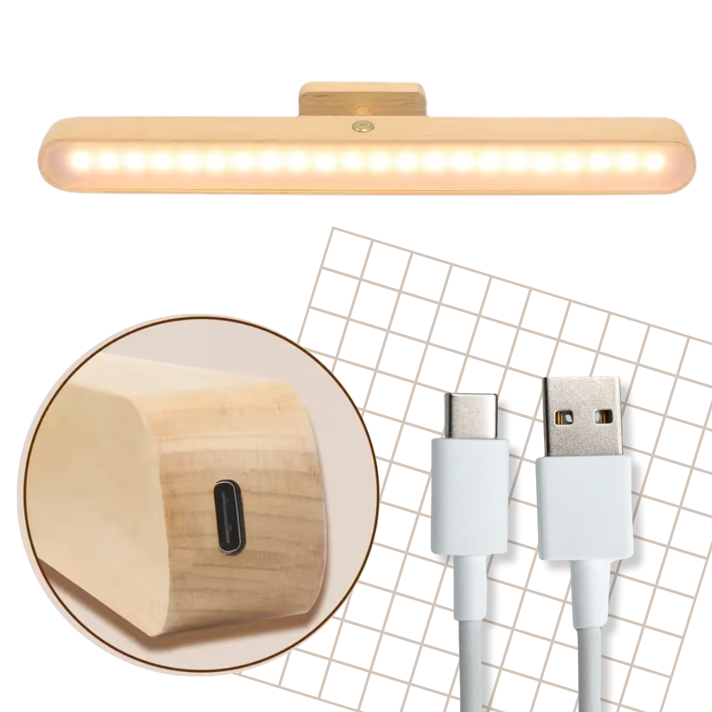 Luminária de bancada Elecwish com três níveis de dimmer, design portátil e bateria recarregável, iluminação ajustável para ambientes.