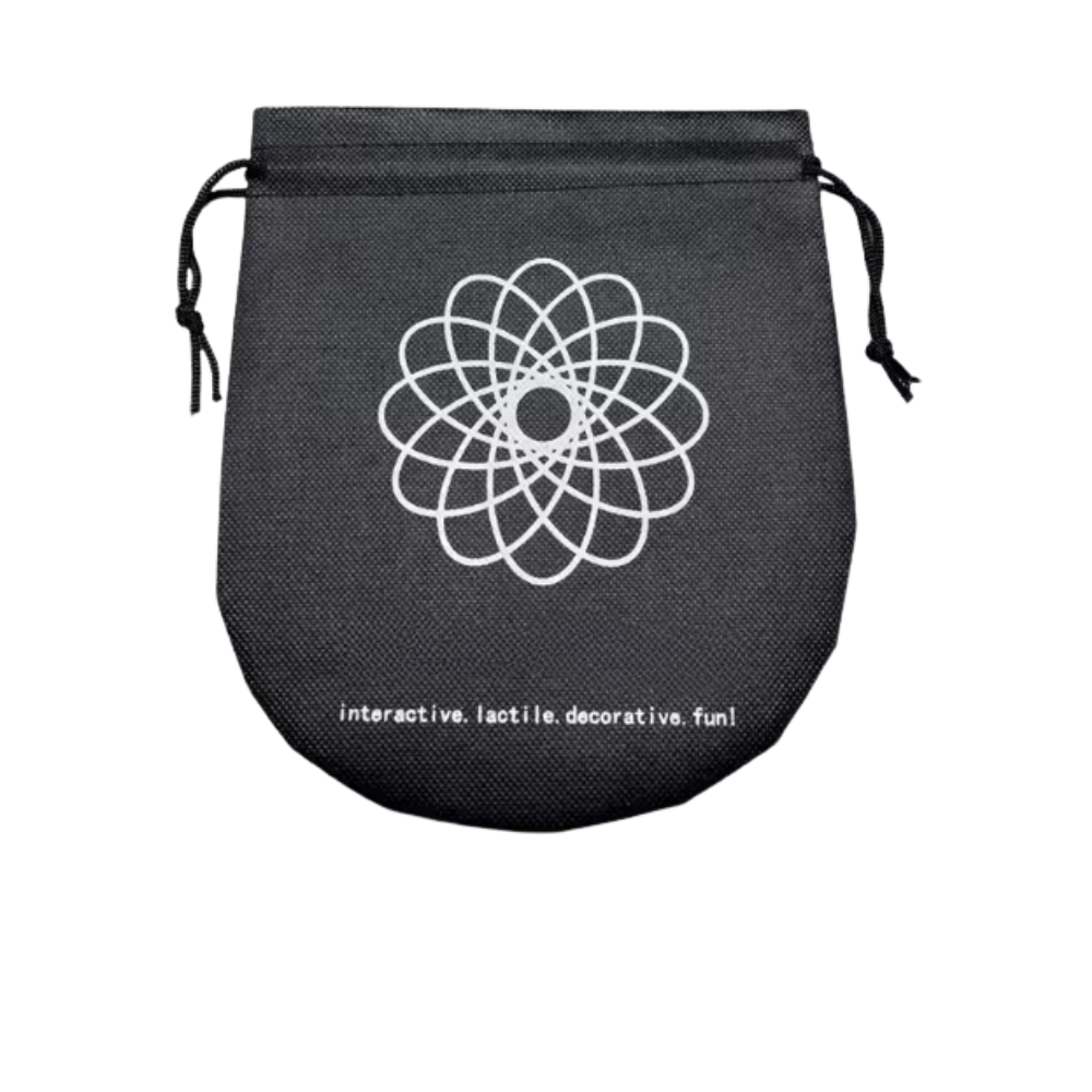 Pulseira espiral 3D em aço inoxidável da Vortiflux, brinquedo com design em espiral para mãos.