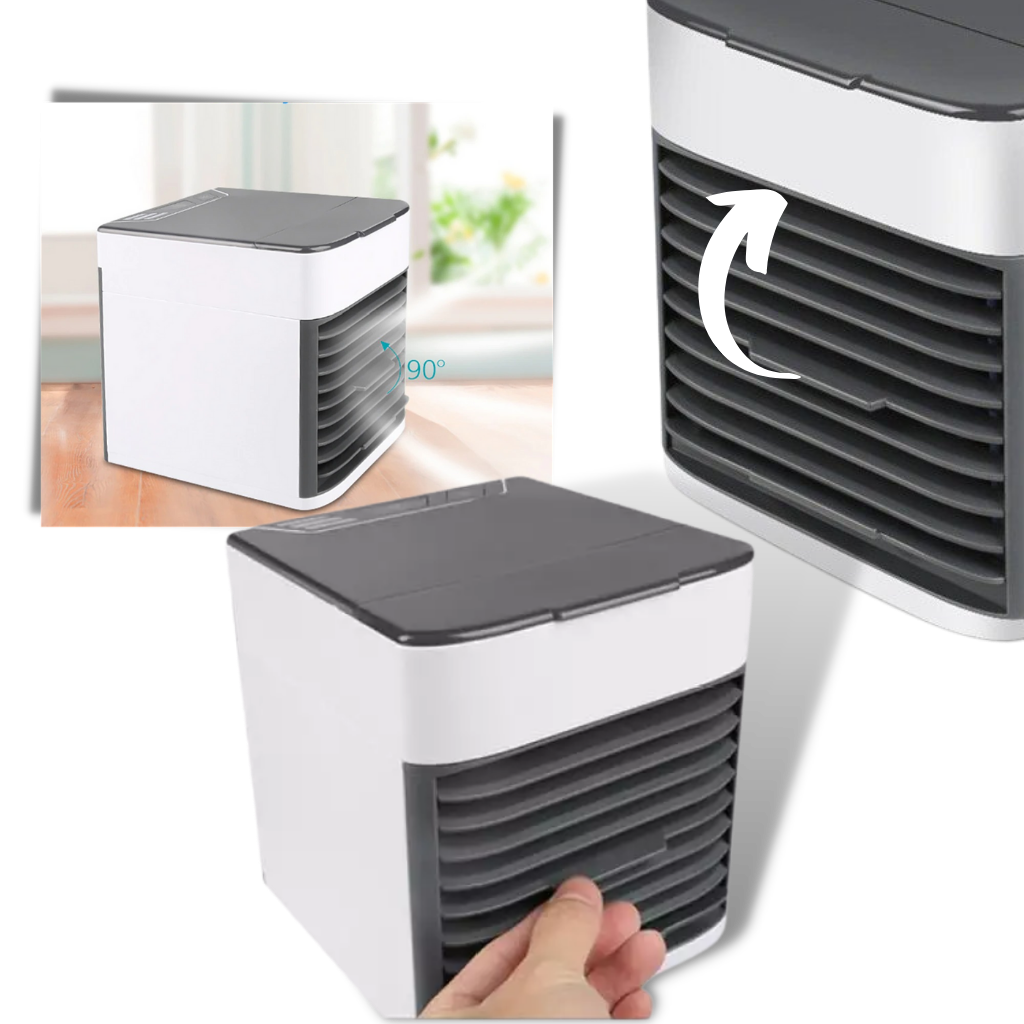 Climatizador portátil 3 em 1 Favson para aquecimento, resfriamento e umidificação, com design compacto e funcional.
