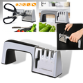 Aiguiseur de couteaux de cuisine Wewdigi 4 en 1, électroménager compact pour affûter et entretenir les lames de couteaux.