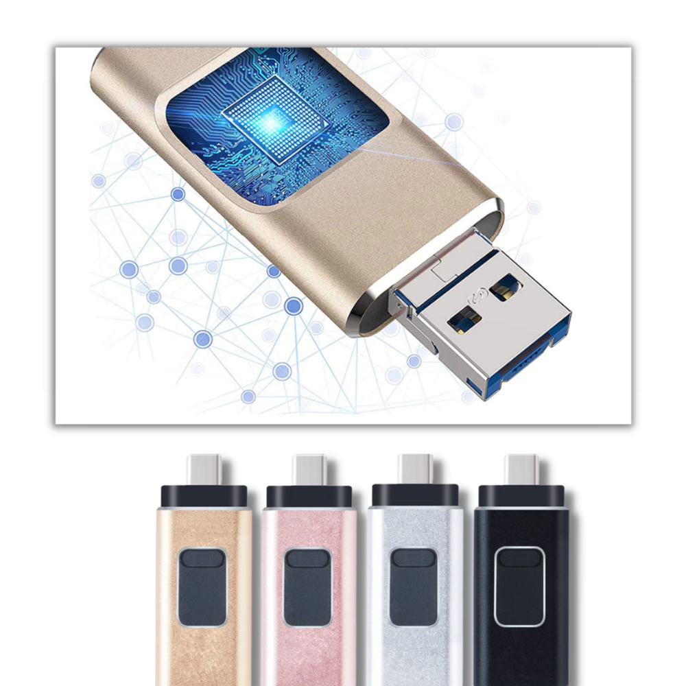 Chave USB 4 em 1 da Fu Zhou Huicai International Trading Co., componentes de computador, dispositivo portátil com múltiplas funções.