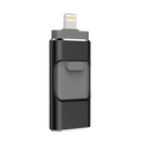 Chave USB 4 em 1 da Fu Zhou Huicai International Trading Co., dispositivo de armazenamento portátil preto com múltiplas funções.