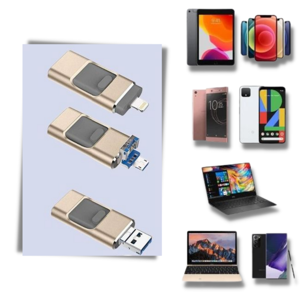 Chave USB 4 em 1 da Fu Zhou Huicai International Trading Co., componente de computador com múltiplas portas USB.