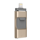 Chave USB 4 em 1 da Fu Zhou Huicai International Trading Co., componente de computador dourado, com múltiplas funções.
