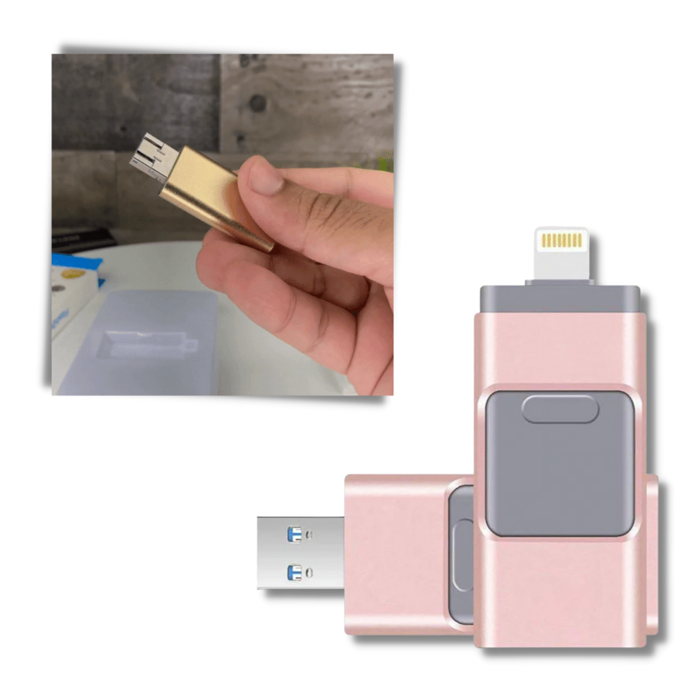 Chave USB 4 em 1 da Fu Zhou Huicai International Trading Co., acessório portátil para computadores com múltiplas funções.