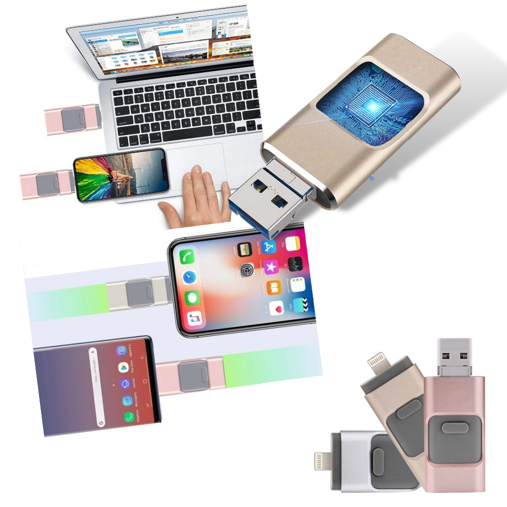 Chave USB 4 em 1 da Fu Zhou Huicai, componente de computador com quatro portas USB visíveis e design compacto