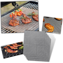 Conjunto de 5 grelhas de cozimento antiaderentes para churrasco, acessórios de pequeno eletrodoméstico da marca Belleviee.
