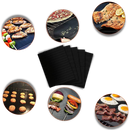 Conjunto de 5 tapetes de silicone antiaderentes para churrasco da Eastjing, ideais para grelhar alimentos sem grudar.