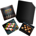 Conjunto de 5 tapetes antiaderentes para churrasco da Eastjing, acessórios de eletrodoméstico para grelhar sem grudar