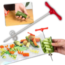 Faca em espiral Betassfa para cortar legumes em formato de espiral, utensílio de cozinha para preparar pratos criativos.