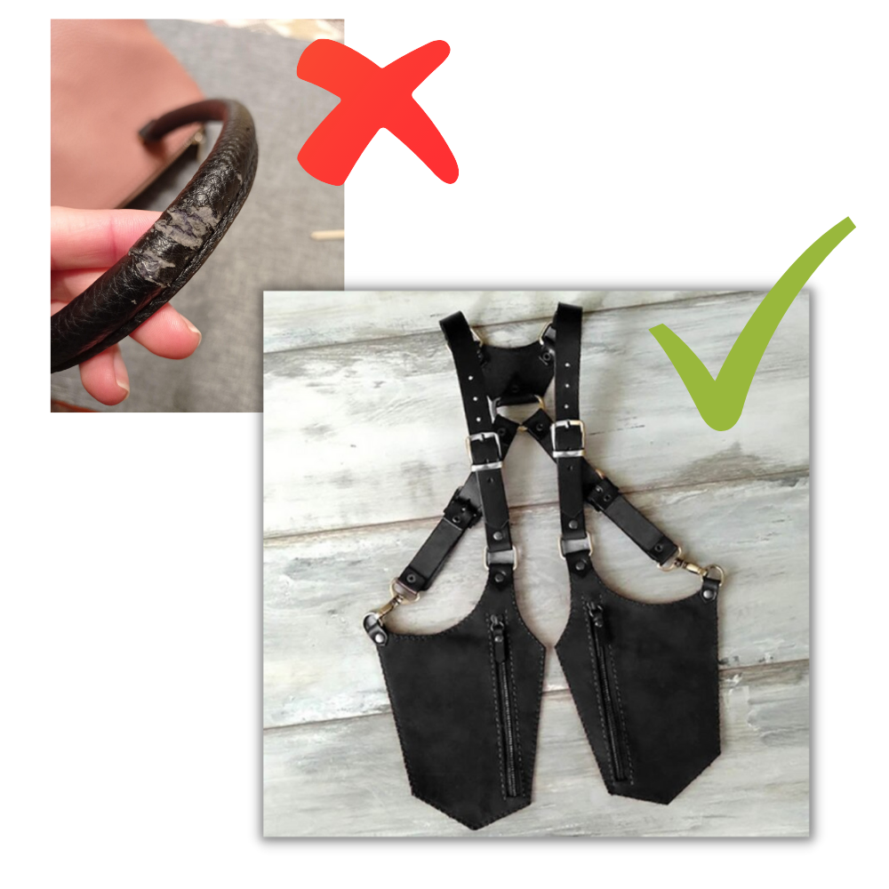 Bolsa vintage anti-vol da Adesignstore, estilo saco à mão com acabamento em material resistente e design clássico.