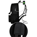 Mochila para notebook da marca Generic com luzes LED e portas USB, estilo anime, ideal para transporte e proteção do computador portátil.