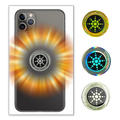 Conjunto de 6 adesivos anti-radiation da Stibadium para telefonia, proteção contra radiação em dispositivos móveis.
