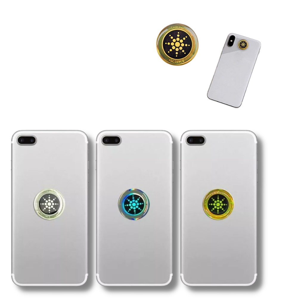 Conjunto de 6 adesivos anti-radiation da Stibadium para telefonia, com design que reduz fadiga ocular.