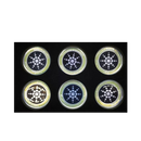 Conjunto de 6 autocolantes anti-radiation Stibadium para telemóveis, adesivos prateados para proteção contra radiação.