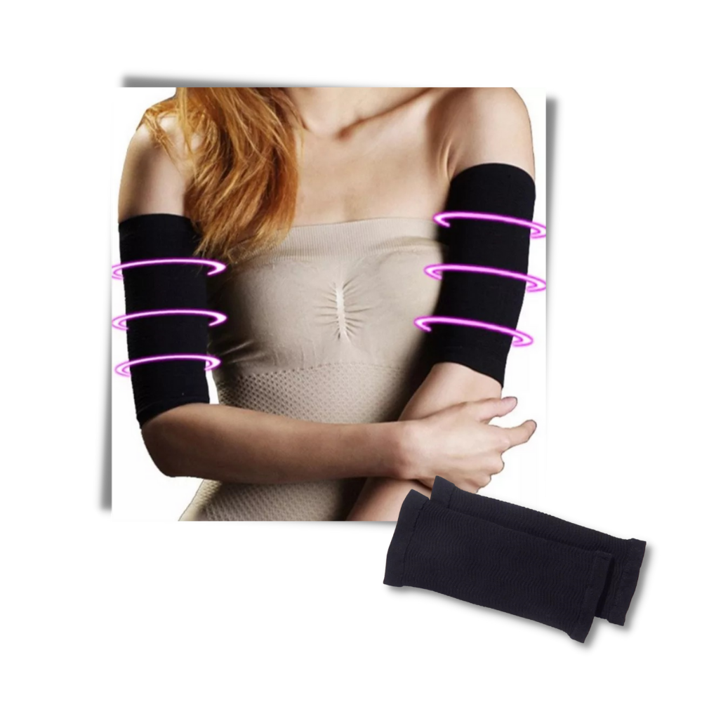 Mangotes térmicos modeladores para braços da Sporting Goods, ideais para modelar e aquecer os músculos dos braços.