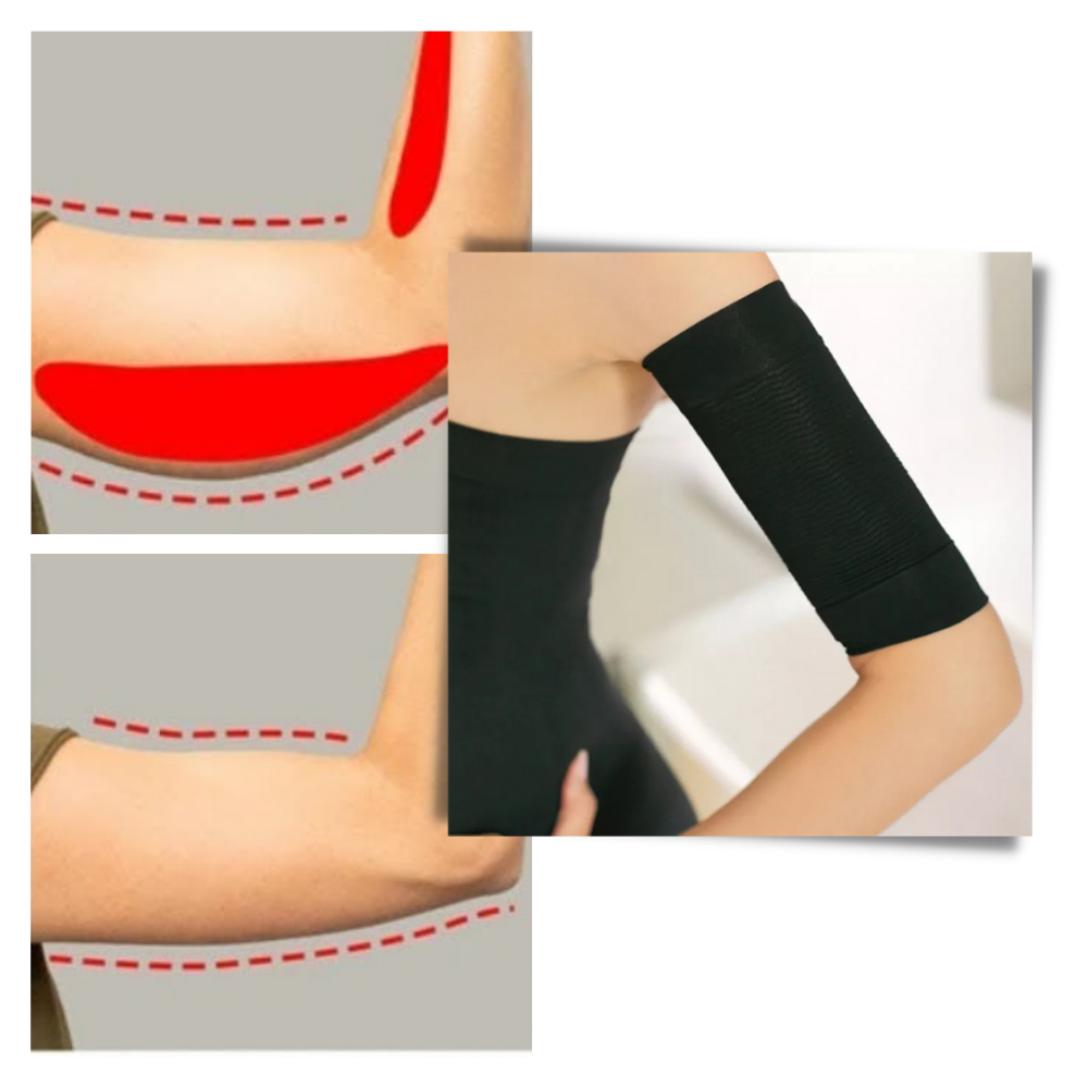 Mangas modeladoras térmicas Sporting Goods para braços, roupas íntimas e acessórios de modelagem corporal.