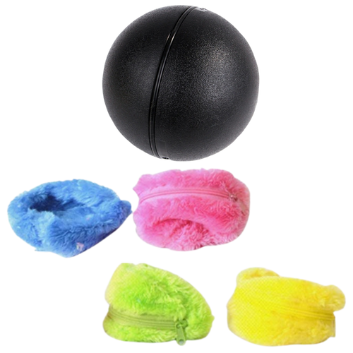Bola giratória automática para cachorro da Eastjing com 4 capas trocáveis, acessório divertido para cães.