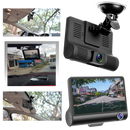 Câmera de bordo DVR Full HD Pittasoft instalada no painel de carro, capturando vídeo nítido durante a condução.