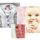 Cobertor de dormir para bebê da Brandslc, saco de dormir para recém-nascidos, com botões e tecido macio.