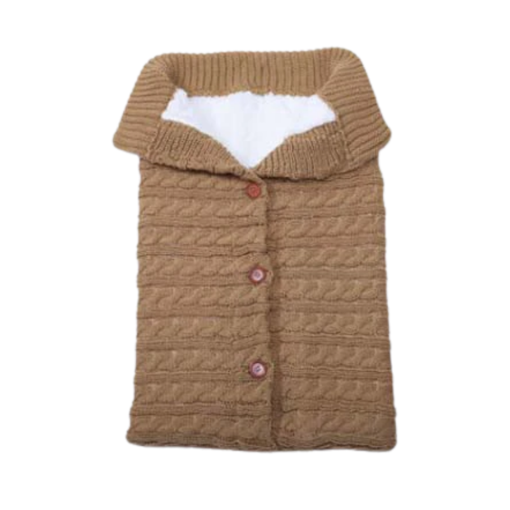 Cobertor de dormir para bebê da Brandslc, saco de dormir aconchegante com design de café, ideal para embalar com conforto.
