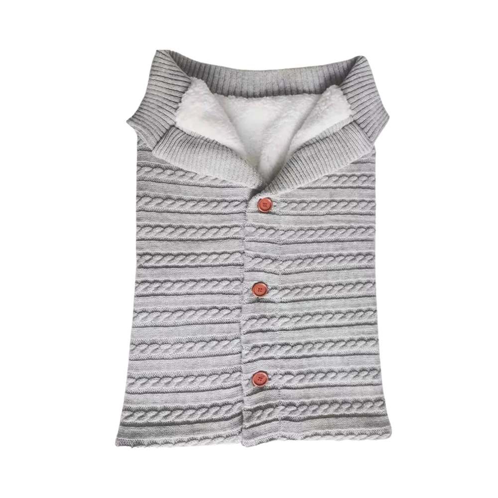 Cobertor de saco de dormir para bebê Brandslc em cinza claro, com tecido macio e confortável para o sono do bebê.