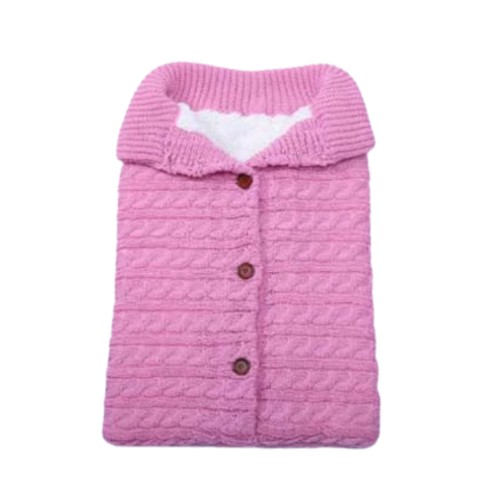 Cobertor de embalar para bebê da Brandslc, saco de dormir rosa para recém-nascidos, tecido macio e confortável.