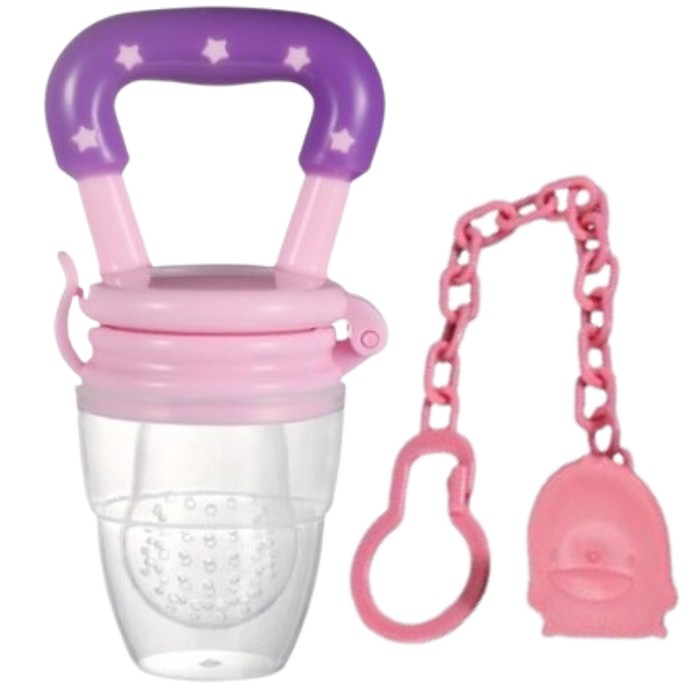 Tétine para bebê rosa com sistema de pousar, compatível com sacos e biberons, da marca Perfect Office Products 2020.
